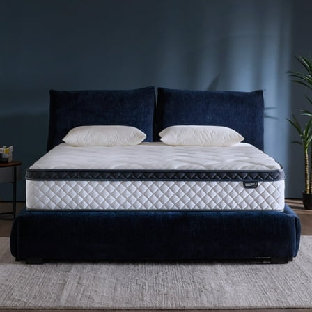 Blinddarm King Mattress, 12 inch Hybrid Memory Foam Mattress in a Box, Individual Pocket Spring, Medium Firm, CertiPUR-US