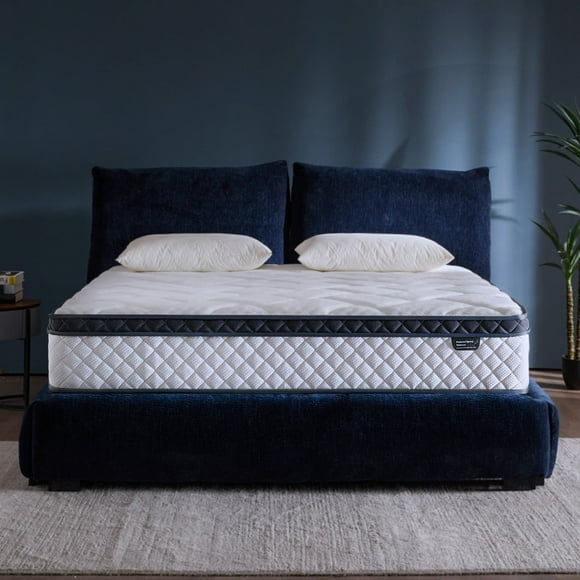 Blinddarm Queen Mattress, 12 inch Hybrid Memory Foam Mattress in a Box, Individual Pocket Spring, Medium Firm, CertiPUR-US