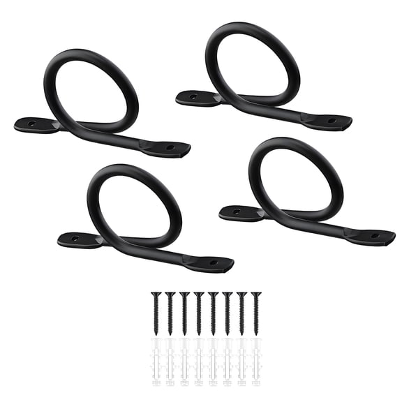Blinds Curtain Rod Bracket with Screws Rustics Styles Metal Curtains Rods Brackets Curtain Rod Holder Wall Bracket Hook