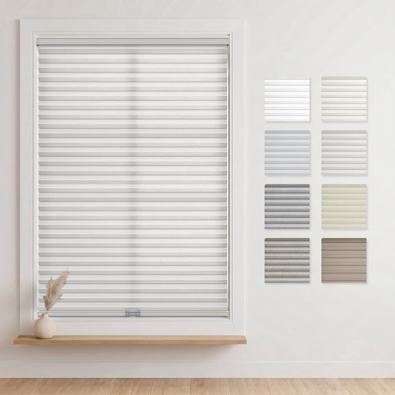 BlindsAvenue Cordless Cellular Shades, Light Filtering Honeycomb Blinds for Indoor Window, Thermal Insulation, Noise Reduction, Warm Vanilla, 18.5"W x 48"H