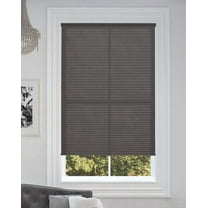 BlindsAvenue Cordless Light Filtering Cellular Honeycomb Shade, 9/16" Single Cell, Anthracite, Size: 33" W x 72" H