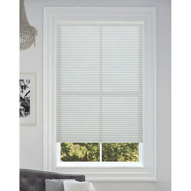 BlindsAvenue Cordless Light Filtering Cellular Honeycomb Shade, 9/16" Single Cell, White 16 - 29 Inches 48 Inches 25.5" W x 48" H