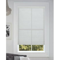 BlindsAvenue Cordless Light Filtering Cellular Honeycomb Shade, 9/16" Single Cell, White, Size: 34.5" W x 48" H