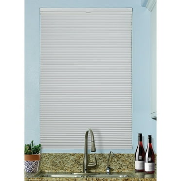 BlindsAvenue Cordless Top Down/Bottom Up Blackout Cellular Honeycomb Shade, 9/16" Single Cell, White 50 - 59 Inches 48 Inches 58" W x 48" H