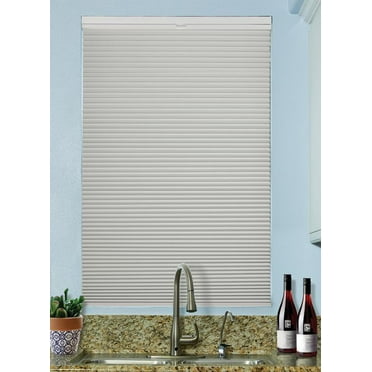 BlindsAvenue Cordless Top Down/Bottom Up Blackout Cellular Honeycomb Shade, 9/16" Single Cell, White Dove, Size: 24" W x 48" H
