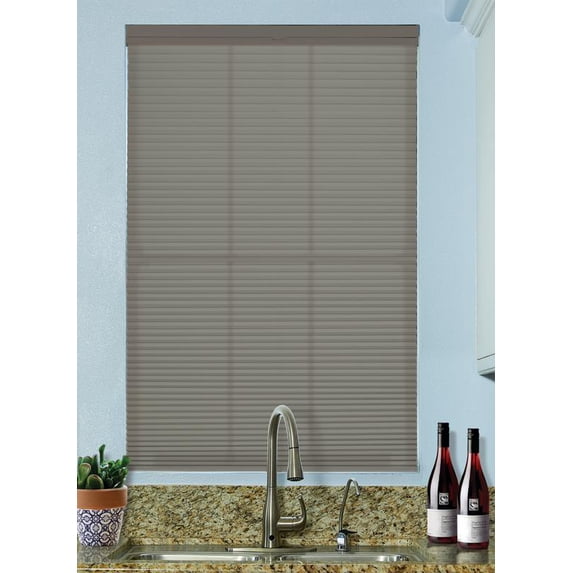 BlindsAvenue Cordless Top Down/Bottom Up Light Filtering Cellular Honeycomb Shade, 9/16" Single Cell, Antique Pewter, Size: 44" W x 48" H