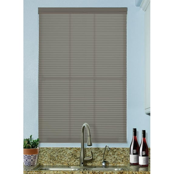 BlindsAvenue Cordless Top Down/Bottom Up Light Filtering Cellular Honeycomb Shade, 9/16" Single Cell, Antique Pewter, Size: 72" W x 48" H