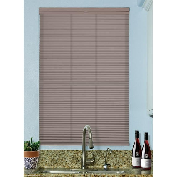 BlindsAvenue Cordless Top Down/Bottom Up Light Filtering Cellular Honeycomb Shade, 9/16" Single Cell, Sticks & Stones, Size: 46.5" W x 48" H