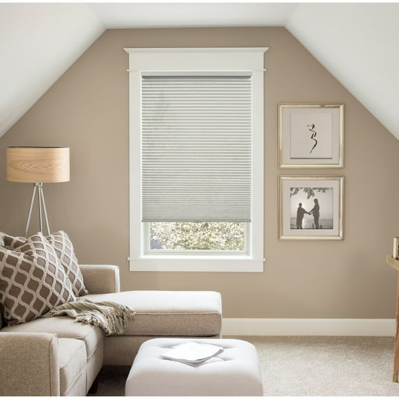 BlindsAvenue Custom 3/4" Pleat, Cordless Cellular Shades, Color Ice, Light Filtering Fabric 24" W x 48" H