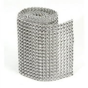 Bling 18Line Mesh Ribbon Silver 3Mmx1Yd Packaged