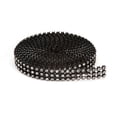 thumbnail image 1 of Bling 3Line Mesh Ribbon Black Silver 4Mmx3Yd Packaged, 1 of 2