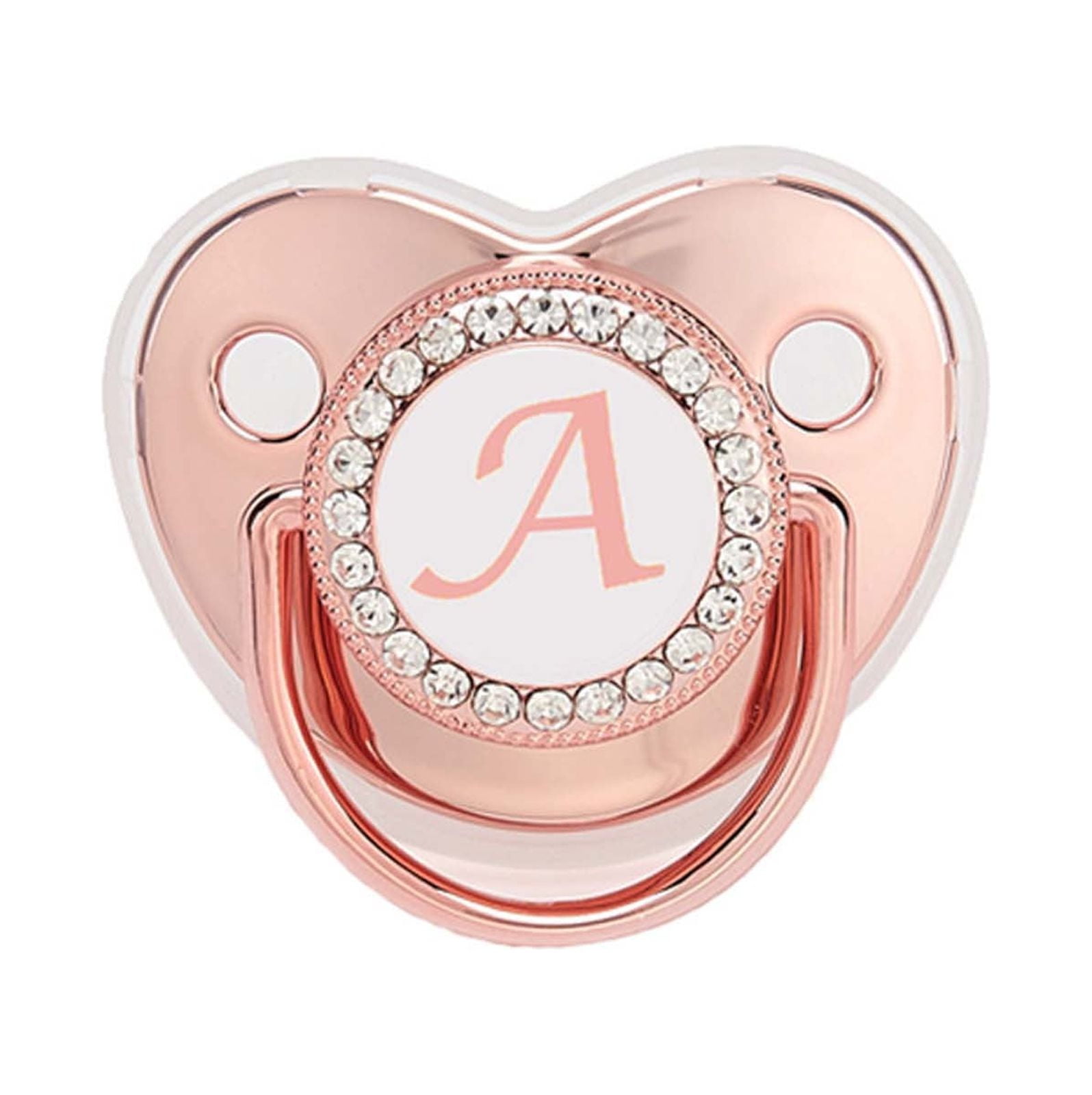Bling Baby Pacifier 26 Letters Ultra Soft Silicone Safe Infant Dummy