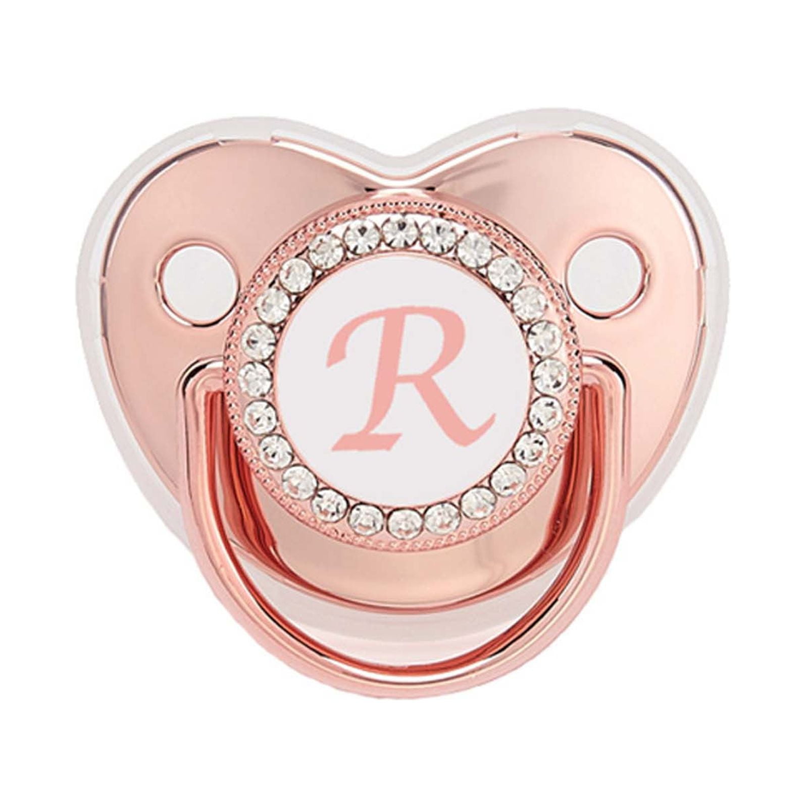 Bling Baby Pacifier 26 Letters Ultra Soft Silicone Safe Infant Dummy ...