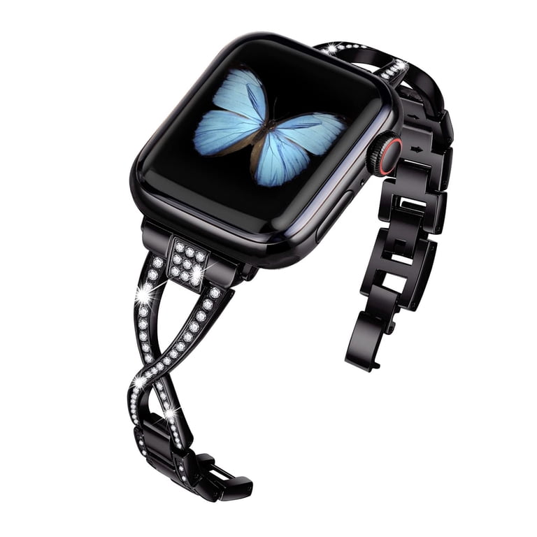 Apple Watch Bling Bands 38mm/40mm Metal Wristband Amazon.com: VIQIV Bling Bands for Compatible with Apple  main image 3