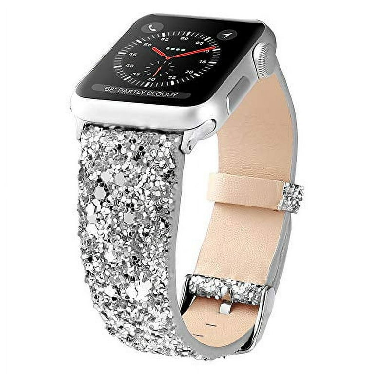 Bling Bands Compatible for Apple Watch Band 38mm Women Stainless