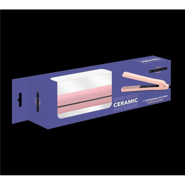 Rose Gold Bling Flat Iron Bling Beauty - Flat Iron - Rose Gold - Walmart.com main image 4