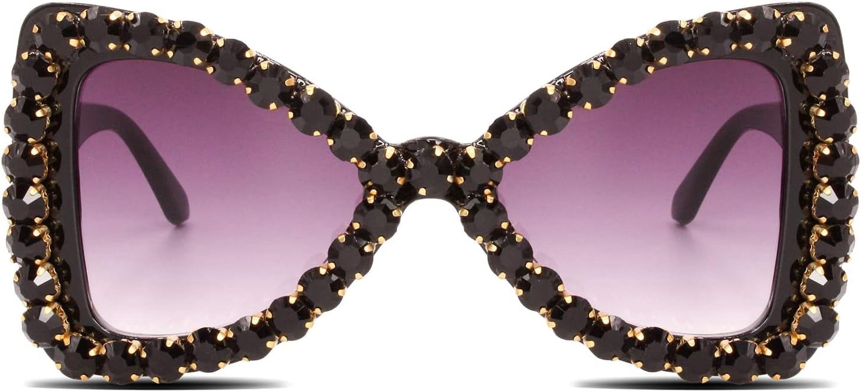 Bling Bedazzled Rhinestone Sunglasses for Women Sparkly 
