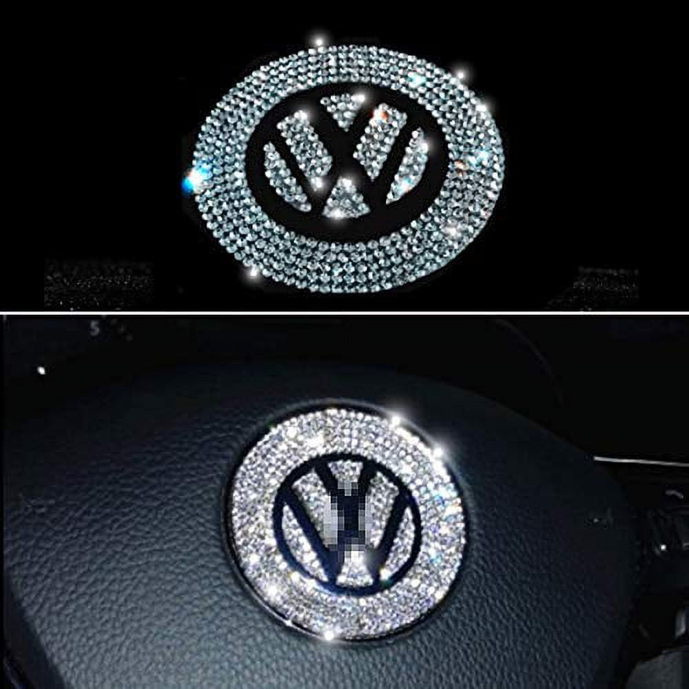 Autocollant diamant pour volant de voiture,décoration luxueuse en strass, pour VW Toyotal Audi Lexus Hyundai Benz Mazda 6 - Type for Volkswagen