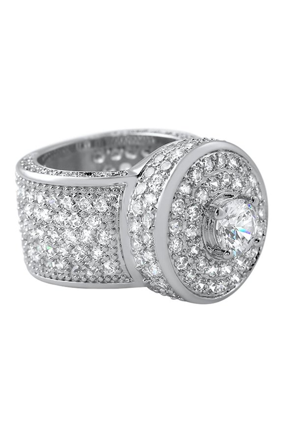 Bling Bling Cluster Micro Pave CZ Ring