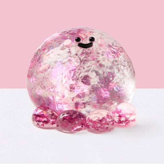 Bling,Bling Octopus Silicone Squeeze Decor , Ergonomic Sensory Relief Tool for Modern Workspace Styling
