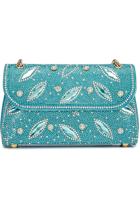 Bling Bling Rhinestones Purses for Women Chain Shoulder Bags Sparkly Evening Bags for Cocktail Prom Party Wedding