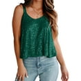 thumbnail image 1 of Bling Bling Women's Sleeveless Sequin Tank Top Camisole Summer Sexy  Vest Tank Tops, 1 of 5