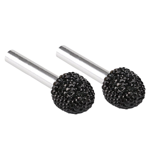 Bling Car Inner Door Lock Covers Rhinestones Automotive Pull Rod Decoration Sparkly Door Cap Universal Vehicle Accessories 2PCS