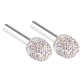 thumbnail image 1 of Car Interior Accessories Bling Car Inner Door Lock Covers Rhinestones Automotive Pull Rod Decoration Stickers Sparkly Door Cap Universal For Vehicles 2PCS, 1 of 3
