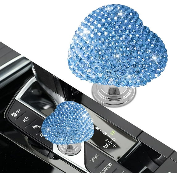 Bling Car One-Touch Start Button, Push Start Button Cover, Heart-Shaped ...