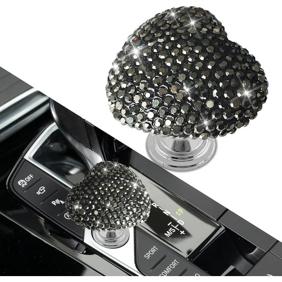 Bling Car One-Touch Start Button, Push Start Button Cover, Heart-Shaped ...