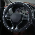 thumbnail image 1 of Bling Car Steering Wheel Cover, Crystal Rhinestone Car Steering Wheel Cover Universal, 15 Inch Cars Steering Wheel Protector for Women or Men, Easy Installation and Cleaning (Black), 1 of 11
