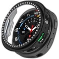 thumbnail image 1 of Bling Case Compatible for Smartwatch Watch Case Cover PC Plating Protective Frame Protective Shell with Rhinestone Diamond (40MM）, 1 of 7