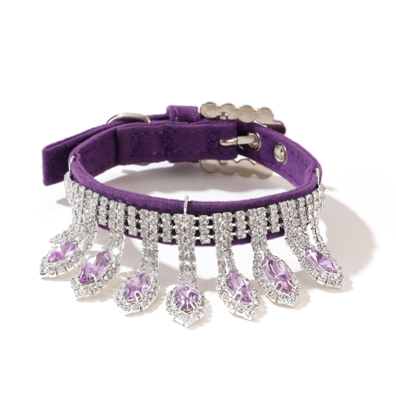 Bling Cat Dog Collar with Sparkling Rhinestone Cute Crystal