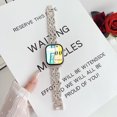 thumbnail image 1 of Bling Chain Bracelet Compatible for Apple Watch Band 42mm 44mm 45mm 49mm, Women Dressy Glitter Diamond Zinc Alloy Fashion Strap Bracelet for iWatch Ultra 2/1 Series 9 8 7 6 5 4 SE 3 2 1, Starlight, 1 of 8