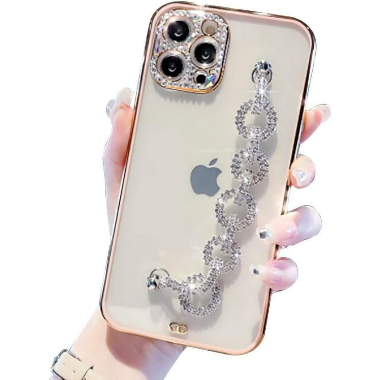 Bracelet Iphone 11 Pro Max Gold Back Cover Bling Chain Bracelets