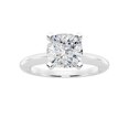 thumbnail image 1 of Bling Craft 14K White Gold Plated 925 Sterling Silver 1.5 Carat 6.5MM Cushion Cut Solitaire Engagement Rings Moissanite Wedding Rings for Her Wedding Bands for Women Size 7.5, 1 of 6