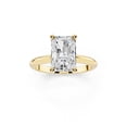 thumbnail image 1 of Bling Craft 14K Yellow Gold Plated Engagement Rings 2 CT 8.2x6.2MM Radiant Cut Moissanite Wedding Promise Rings for Her Stunning Wedding Bands for Women Size 10, 1 of 4