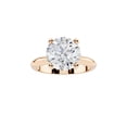 thumbnail image 1 of Bling Craft Solitaire Moissanite Engagement Ring for Women 14K Rose Gold Plated 2.5CT 8.7MM Round Cut D Color VVS1 Clarity 925 Sterling Silver Wedding Promise Rings Size 5, 1 of 6