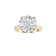 thumbnail image 1 of Bling Craft Solitaire Moissanite Engagement Ring for Women 14K Yellow Gold Plated 4CT 10.3MM Round Cut D Color VVS1 Clarity 925 Sterling Silver Wedding Promise Rings Size 8, 1 of 6