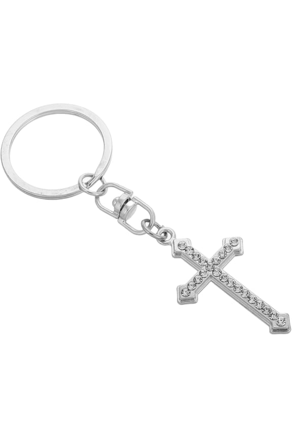 Bling Cross Keychain Rhinestone Religious for Carnival Rewards Cute Novelty Keychain for Party Favors for Passion Day Celebrations