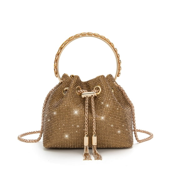 Bling Crystal Rhinestone Purse for Women Sparkly Clutch Handbag Crossbody Bag for Evening Wedding Party Prom