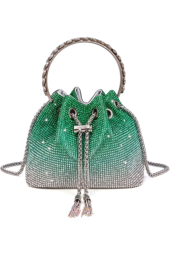 Bling Crystal Rhinestone Purse for Women Sparkly Clutch Handbag Crossbody Bag for Evening Wedding Party Prom