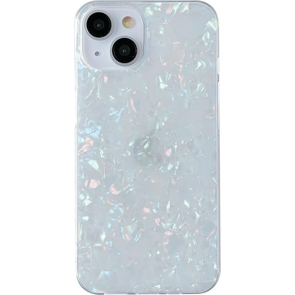 Bling Cute Glitter Marble Soft Compatible with iPhone Case (Colorful,iPhone 14 Plus)