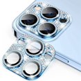 thumbnail image 1 of Bling Diamond Camera Lens Protector for iPhone 11 Pro & iPhone 11 Pro Max, Dteck Glitter Metal Lens Protective Cover, Blue, 1 of 4