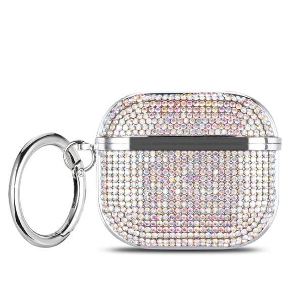 Bling Diamond Case for AirPods Pro 2nd Generation 2022 / Airpods Pro 2023, Glitter Accessories Sparkly Rhinestone Shockproof Cover Protective with Keychain for Women Girls,Colorful