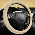 thumbnail image 1 of Bling Diamond Leather Steering Wheel Cover, with Sparkly Crystal Glitter Rhinestones Universal Fit 14"1/2-15" Car Wheel Protector for Women Fit Suvs, Vans, Sedans, Car, Trucks, 1 of 17