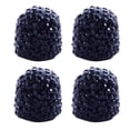 thumbnail image 1 of Bling Diamond Valves Stems Caps, 4 Pack Sparkly Handmade Crystal Rhinestone Car Tire Valves Caps, Universal Wheel Tire Valves Stems Protective Covers for Cars SUVs Trucks Motorcycles Bikes(Black), 1 of 6