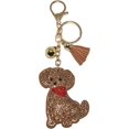 thumbnail image 1 of Bling Dog Keychains Pawprint Backpack Charm Paw Print Crystal Bag Charms for Dog Lovers Keyring Rhinestone Keyfob, 1 of 16