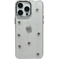 thumbnail image 1 of Bling Glitter 3D Bow Stars Clear Phone Case Compatible with iPhone Case (Star,iPhone 15), 1 of 7