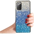 thumbnail image 1 of Bling Glitter Case for Samsung Galaxy Note 20,Sparkle Crystal Rhinestone 3D Homemade Diamond Full Cover Soft Slim Clear Bumper Protective Phone Case for Samsung Galaxy Note 20,Blue, 1 of 5